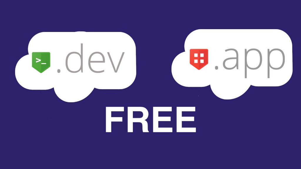 Free domain .app .dev